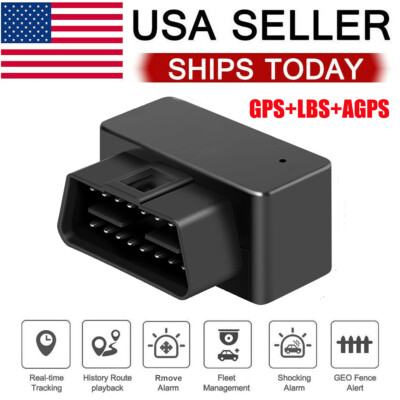 Mini OBD2 GPS Tracker Real Time Vehicle Tracking Device OBD II Car Truck Locator
