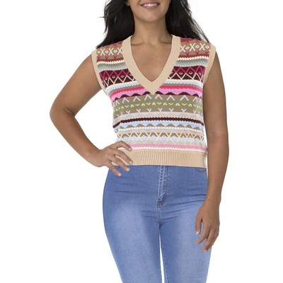 

Weekend MaxMara Womens Esperia Светло-коричневый свитер на бретелях с V-образным вырезом Cami  BHFO 1439, Multi