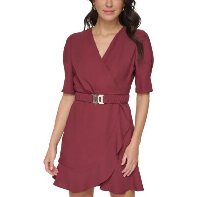 Женское платье с запахом выше колена DKNY BHFO 8869