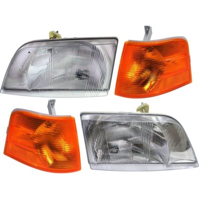 BLUE BIRD VISION SCHOOL BUS 2004-2014 HEADLIGHTS HEAD SIGNAL CORNER LIGHTS 4PC