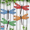 Eoorau Metal Dragonfly Wall Decor, 4 Pack 14inch Retro Metal Dragonfly Wall Hanging Sculpture Decor for Outdoor, Yard Patio Fence Garden Outside Decorations