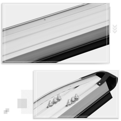 For 10-15 Hyundai Tucson Aluminum 5.75" Side Step Nerf Bar Running Board Black