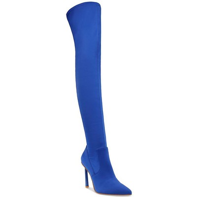 Женские сапоги выше колена Steve Madden Vivee синего цвета 6 Medium (B,M) BHFO 0027
