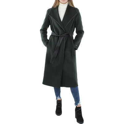 

Tahari Womens Juliette Green Wool Blend Warm Coat Верхняя одежда  BHFO 1578, Olive