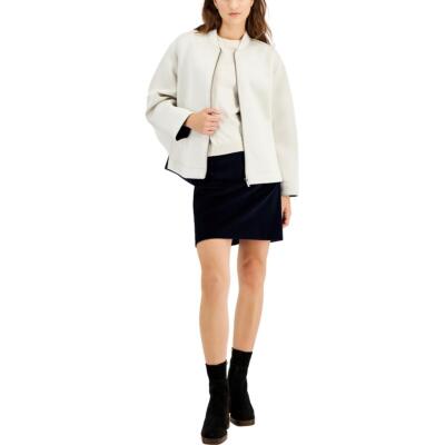 

Женская короткая активная куртка Weekend MaxMara Ivory High-Low Jersey  BHFO 9742, Цвет слоновой кости, 5916032906