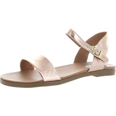

Женские розовые сандалии на плоской подошве до щиколотки Steve Madden Dina 7, средний (B,M) BHFO 5306, Rose gold
