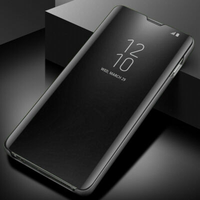 Flip S-View Mirror Clear Case For Samsung Galaxy S24 S23 S22 Ultra S21S20 Note20
