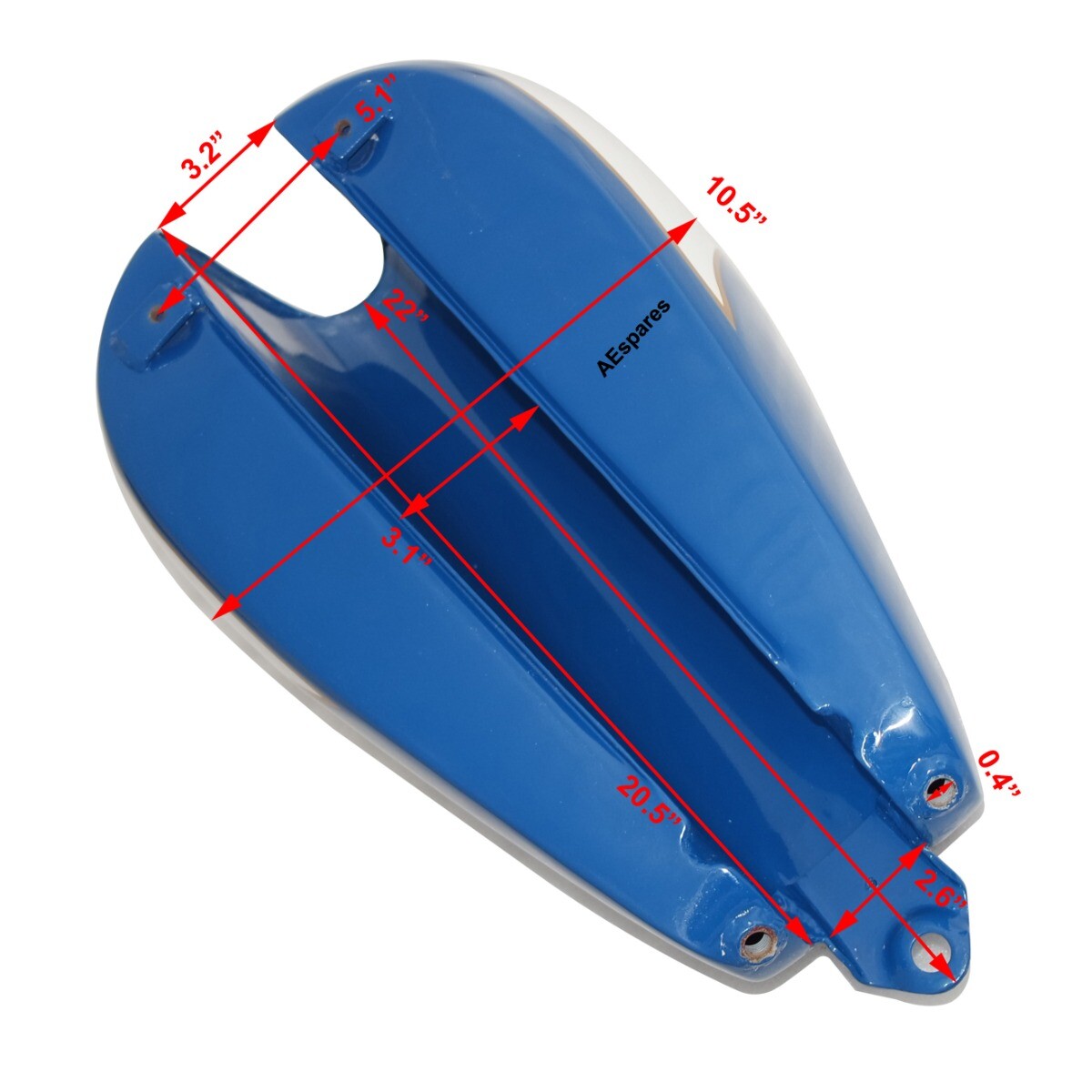 Fits Triumph T150 Trident Blue Painted Petrol Gas Fuel Tank Reproduction 
