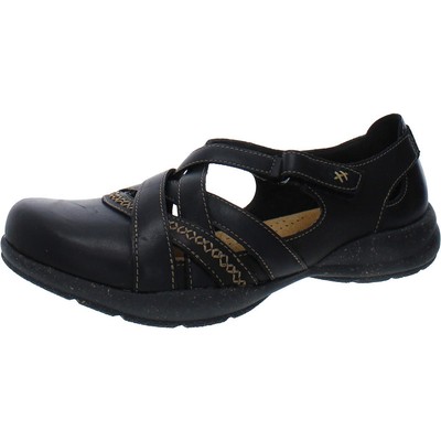 Женские черные кожаные туфли Clarks с мягкой подкладкой Mary Janes 9.5 Medium (B,M) BHFO 9707