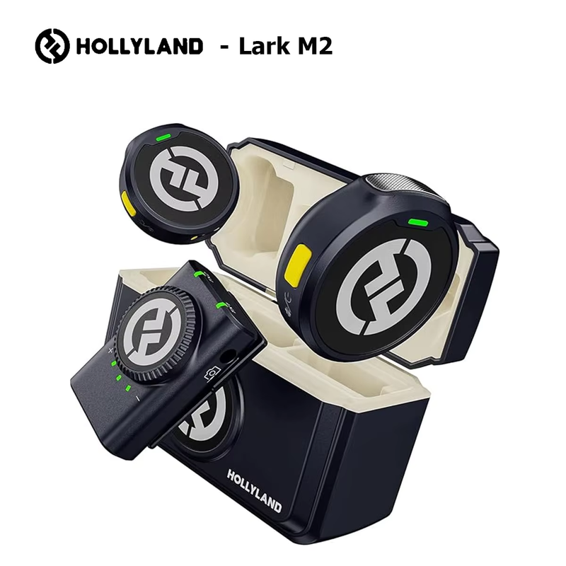 Hollyland Lark M2 Wireless Lavalier Microphone System TX RX Kit 300m Range for i