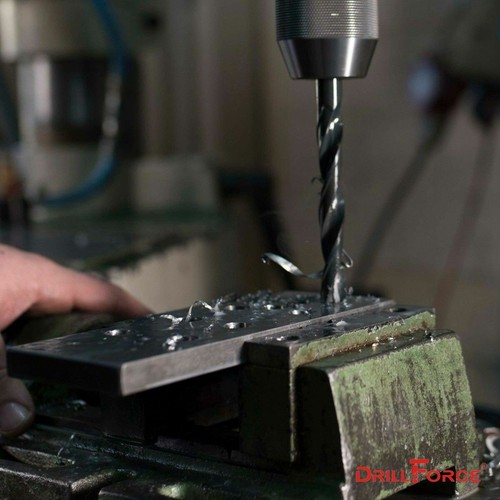 Drillforce 5/16"-1/2" Fractional Drill Bit HSS M2 Jobber Length Metal Drill Bit