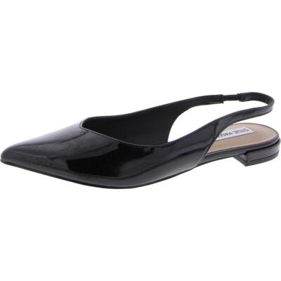 Женские босоножки Steve Madden Womens Care с острым носком на плоской подошве из лакированной кожи BHFO 3472