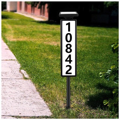 House Numbers Solar Address Plaques Sign Driveway Marker Street Sign Lighted Hou