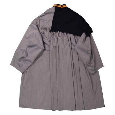 Pre-owned Kolor Ladies Light Gray Taffeta Long Coat, Brand Size 1 (small) In Multicolor