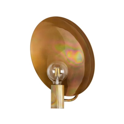 Lund Sconce By Four Hands Burnt Brass Finish, Never installed