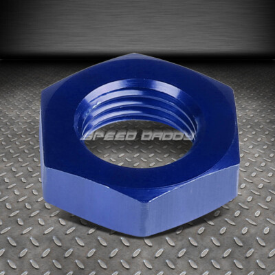 8.-8 3/4-16 ГАЙКА С СИНЕЙ АЛЮМИНИЕВОЙ ОТДЕЛКОЙ НА ПЕРЕБОРКЕ, УПЛОТНИТЕЛЬНЫЙ СТОПОРНЫЙ ФИТИНГ