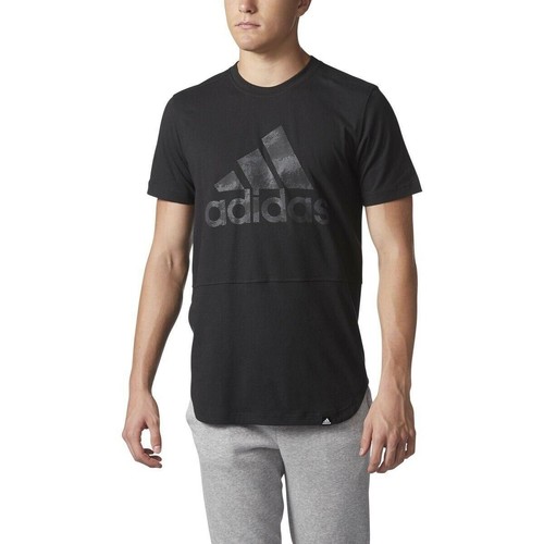 

[CD4321] Мужская футболка Adidas Athletics BOS Badge of Sport с тремя полосками Burn Out, Многоцветный