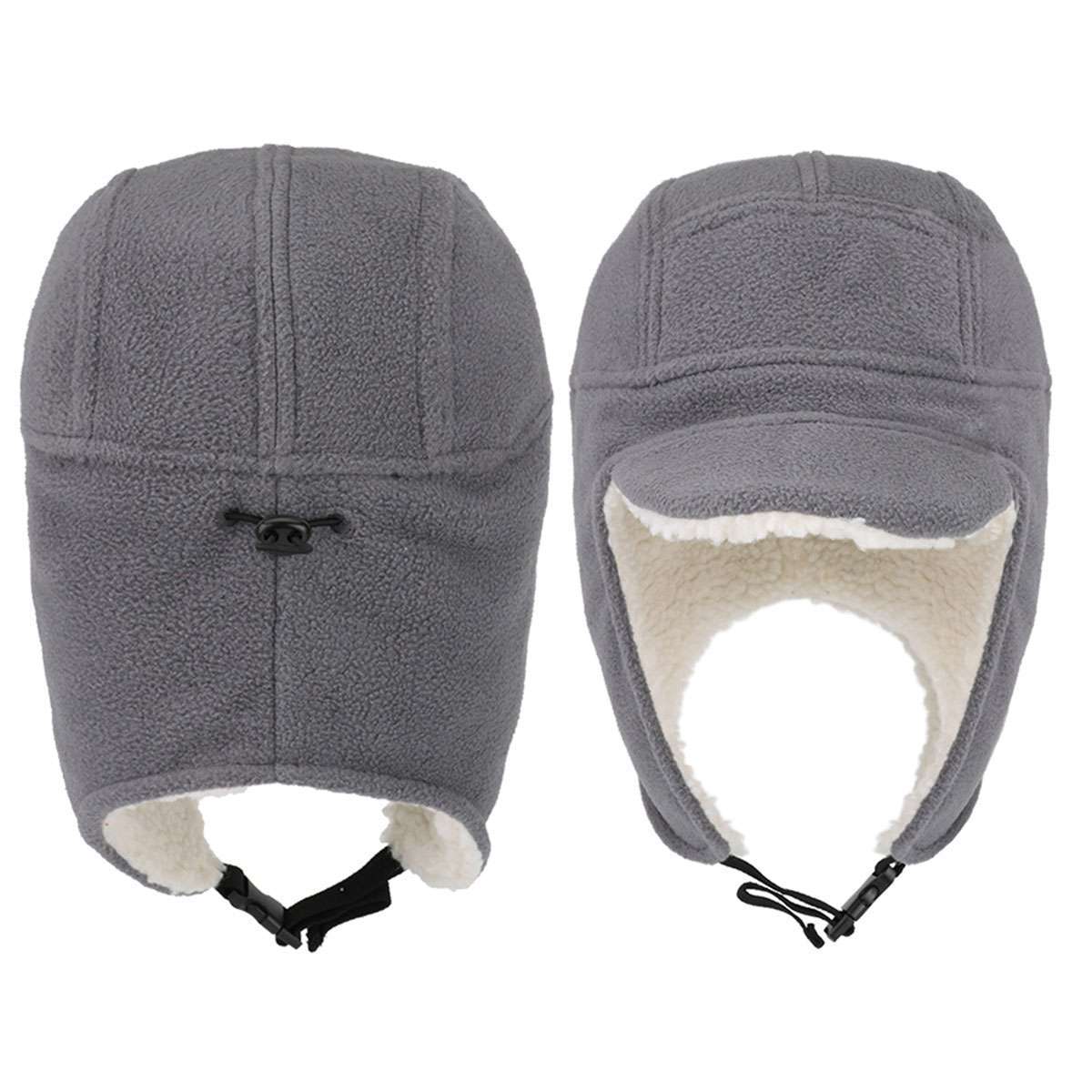 Winter Warm Fleece Lined Cap Military Trapper Hunting Hat Ear Flaps Pilot Cap US