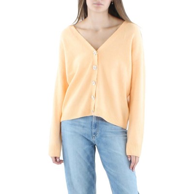 

CeCe Женский оранжевый кардиган с длинными рукавами и накидкой Свитер  BHFO 2141