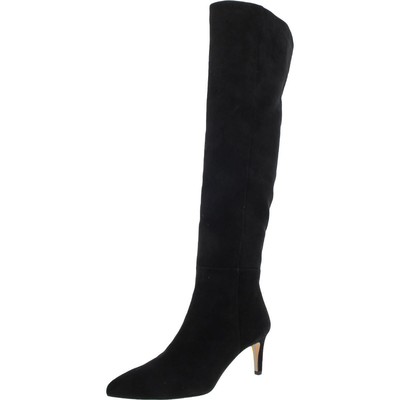 

Черные сапоги до колен Sam Edelman Ursula Womens 10 Medium (B,M) BHFO 4057, Black suede