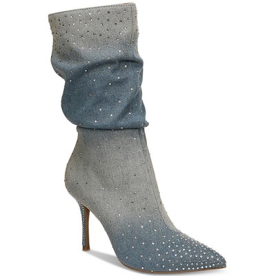 Женские ботинки до середины икры синего цвета Raquell от Thalia Sodi 6 Medium (B,M) BHFO 2549