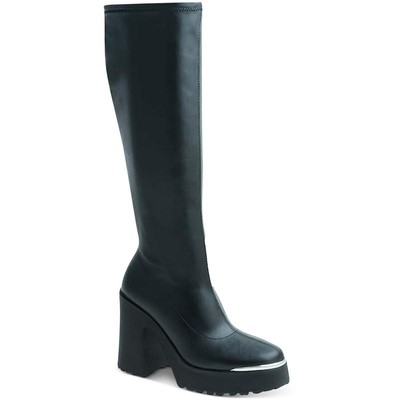 Wild Pair Womens Killian  Black Knee-High Boots Shoes 6.5 Medium (B,M) BHFO 2004