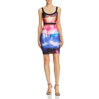 WOW Couture Womens Tie-Dye Party Tight Bodycon Dress BHFO 9373