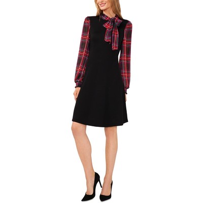 Женское гламурное платье-свитшот CeCe Womens Glamour Melody с черным принтом Bishop s BHFO 1869