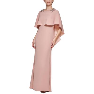 

Женское розовое вечернее платье макси Vince Camuto розового цвета с аквалангом Petites  BHFO 6397, Blush