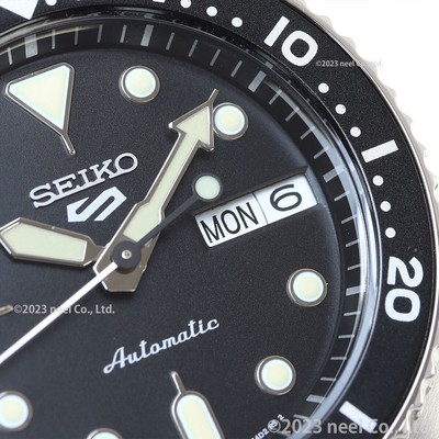 Pre-owned Seiko 5 Sports Sbsa225 Black Automatic Mechanical Diver Men's Watch In Box