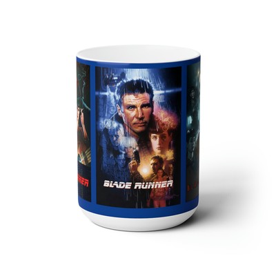Blade Runner (1982) 15oz Mug dystopian Science Fiction Sci-Fi robot Ford