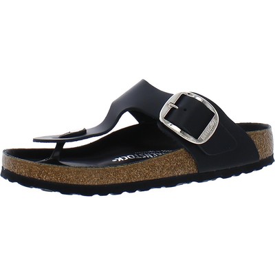 

Черные женские кожаные сандалии без шнуровки Birkenstock 38 BHFO 3797, Черный, BHFO