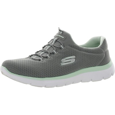 

Skechers Womens Summits Серые кроссовки для бега 10 Medium (B,M) BHFO 8275, Grey/aqua