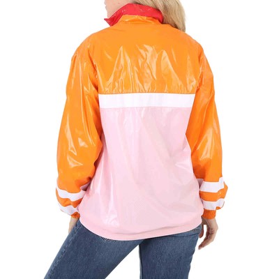 Pre-owned Burberry Aviemore Colour-block Polyamide Jacket In Orange