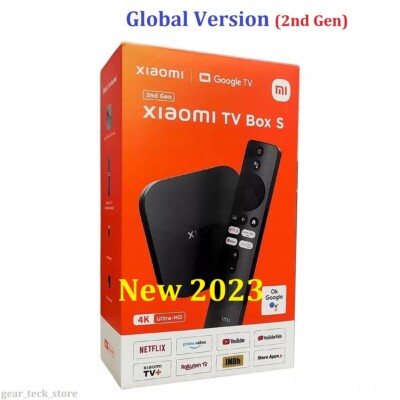2023 Xiaomi Mi TV Box S (2nd Gen) 2GB/8GB Google TV 5G WIFI HDR10+ 4k Streamer