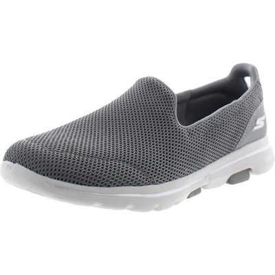 Skechers Womens Go Walk 5 Серые слипоны 7.5 Medium (B,M) BHFO 3610