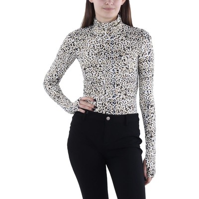 Женская водолазка-боди с животным принтом цвета слоновой кости Commando Womens BHFO 0113