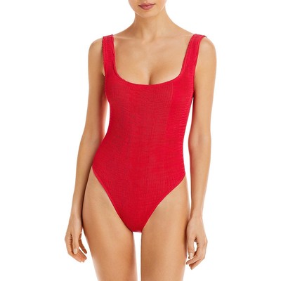 Женский купальник Cleonie Womens Bathe Maillot Red с низкой посадкой на спине, цельный купальник для бассейна O/S BHFO 9439