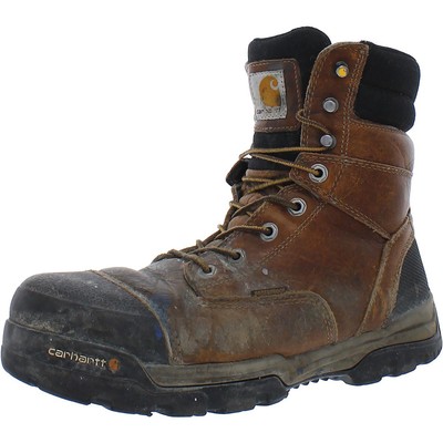 

Мужские коричневые кожаные рабочие ботинки Carhartt Comp Toe шириной 8 дюймов шириной 9,5 (E) BHFO 6090, Коричневый