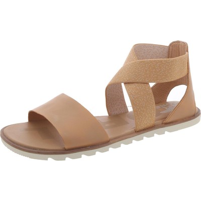 Женские туфли Sorel Ella II из бежевой кожи с ремешком на щиколотке 8.5 Medium (B,M) BHFO 3448