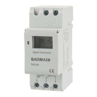 THC15A AC 110V Digital LCD Power Programmable Timer Time Switch Relay 16A Amp...