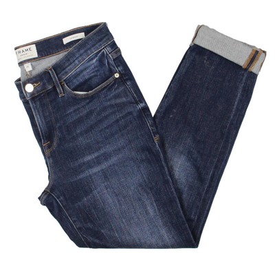 

Женские синие джинсы-бойфренды Frame Le Garcon со средней посадкой  BHFO 1051, Florence