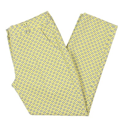 

Weekend MaxMara Женские желтые эластичные прямые брюки с высокой посадкой  BHFO 3765, Желтый