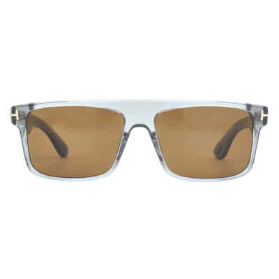 Pre-owned Tom Ford Philippe Amber Browline Men's Sunglasses Ft0999 20e 58 Ft0999 20e 58 In Orange