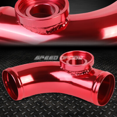 ТИП-SSQV 2.5 80-ГРАДУСНЫЙ ТУРБО-ПРОДУВОЧНЫЙ КЛАПАН, ФЛАНЦЕВАЯ ТРУБА / ПЕРЕХОДНИК ДЛЯ ПРОДУВКИ, КРАСНЫЙ