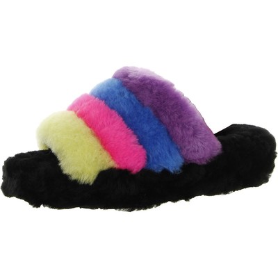 

Женские стеганые шлепанцы из овчины Ugg с открытой пяткой BHFO 2612, Fluff Yeah