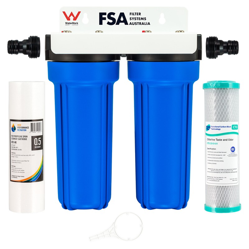 Caravan Water Filter System Camper Van HEAVY DUTY Housings 3/4" Ports