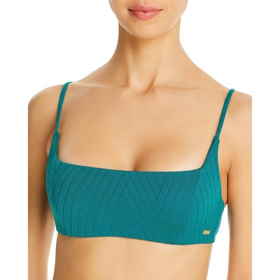 Купальник Roxy Womens Tidal Times Green Bikini Swim Top для юниоров XS BHFO 5602