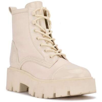 Женские ботинки Nine West Obri 2 цвета слоновой кости в боевом стиле на шнуровке 6.5 Medium (B, M) BHFO 8573