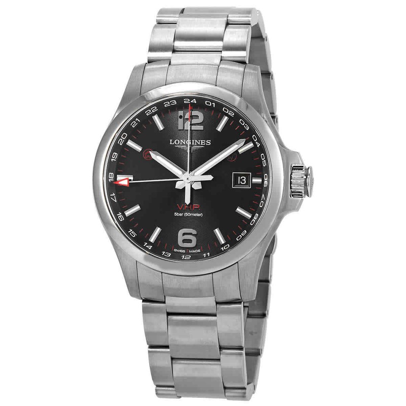 Longines Conquest V.H.P. GMT Quartz Men Watch L3.728.4.56.6